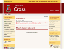 Tablet Screenshot of comune.crosa.bi.it